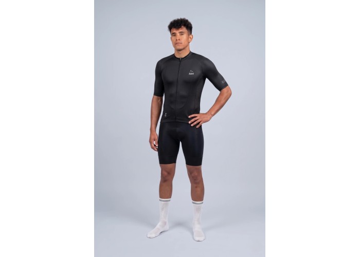 Jersey Línea Giro Manga Corta (Negro)