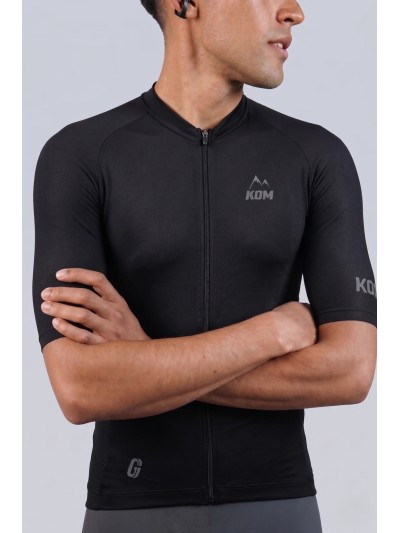Jersey Línea Giro Manga Corta (Negro)
